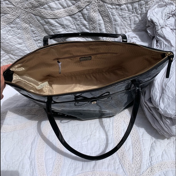 Kate Spade Black Patent Leather Tote - New w/Tags - Picture 7 of 8